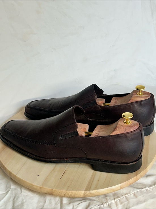 Bruno Magli Raging Brown Leather Slip-On Square Toe Dress Loafer 12 main image 10